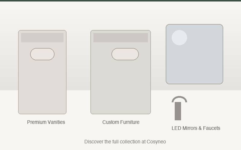 Cosyneo Premium Bathroom Collection - European Vanities, Mirrors, and Faucets